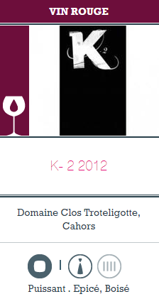 K2 - Domaine Clos Troteligotte